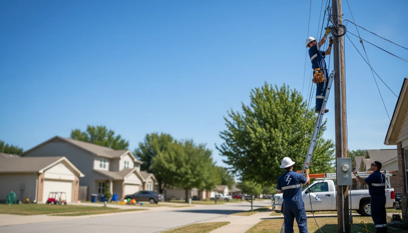 Residential electrician providing installation services in Papillion, NE